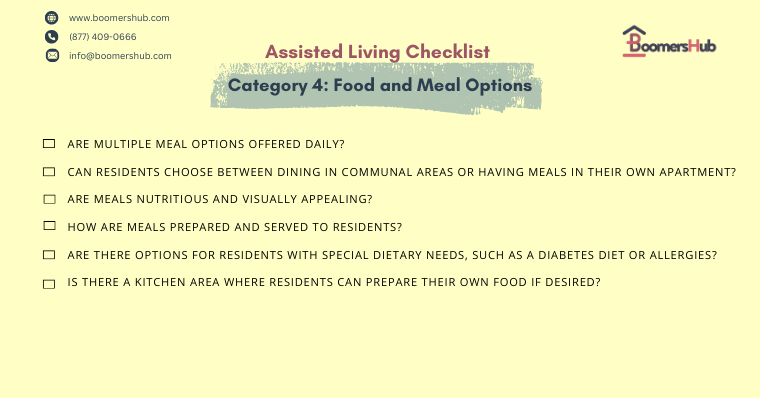 Category 4 Food and Meal Options